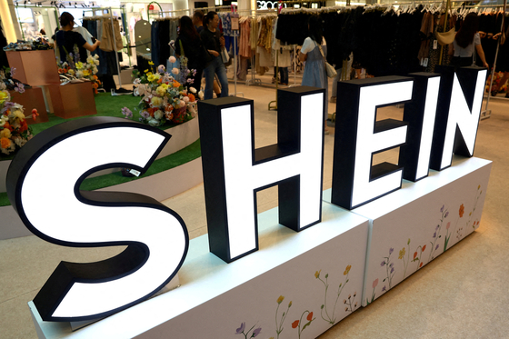 A Shein pop-up store at a mall in Singapore in April [REUTERS/YONHAP]