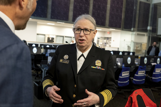 Adm. Rachel Levine, an assistant secretary at the Department of Health and Human Services, in Albuquerque, N.M., on May 26, 2022. Staff for Adm. Rachel Levine urged the World Professional Association for Transgender Health to drop proposed age limits from the group’s guidelines. [Ramsay de Give/The New York Times]