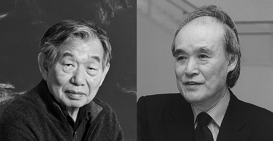 Artists Youn Myeung-ro, left, and Yoo Hee-young [NATIONAL ACADEMY OF ARTS]