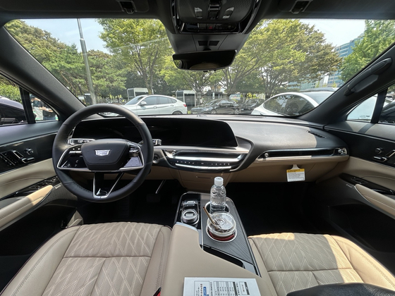 Interior of the Cadillac’s Lyriq [SARAH CHEA]