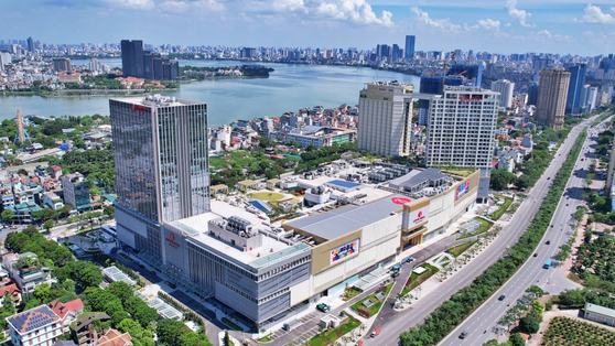 Lotte Mall West Lake Hanoi surpassed 200 billion won ($145 million) in revenue less than a year since opening in Vietnam last September. [LOTTE SHOPPING]