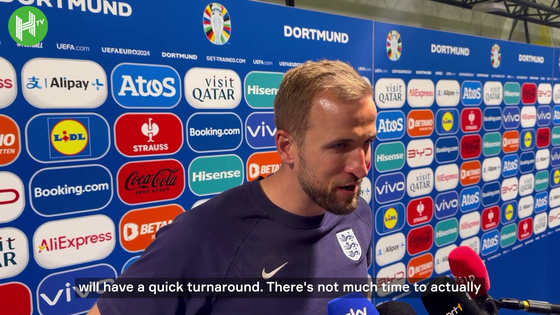 English forward Harry Kane speaks about the upcoming Euros final against Spain. [ONE FOOTBALL] 