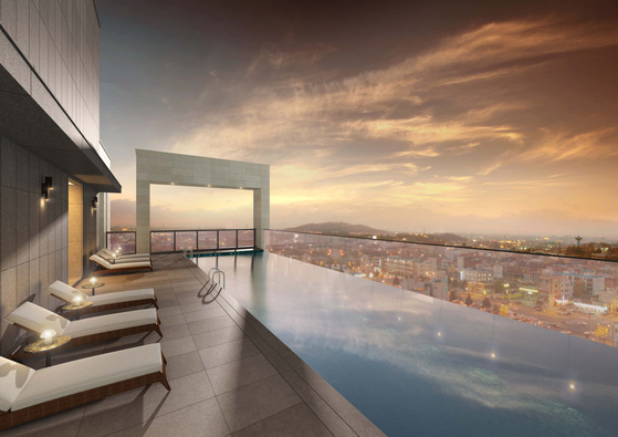 Infinity pool at AC Hotel by Marriott Seoul Geumjeong in Gunpo, Gyeonggi [AC HOTEL BY MARRIOTT SEOUL GEUMJEONG]
