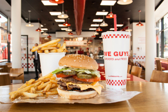 Five Guys’ burger and fries [SCREEN CAPTURE]