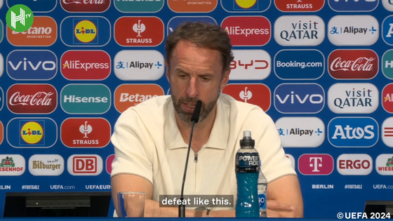English national team manager Gareth Southgate speaks after losing the Euro 2024 final to Spain. [ONE FOOTBALL] 