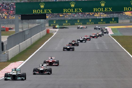 The 2013 Korean Grand Prix takes place in Yeongam, South Jeolla on Oct. 6, 2013.  [JOONGANG ILBO]