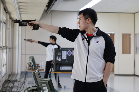 Cho Young-jae at the Jincheon Training Center in North Chungcheong on May 27.  [YONHAP]