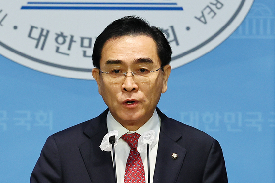 Thae Yong-ho, a former senior North Korean diplomat and ex-lawmaker in Seoul [KIM HYEON-DONG]