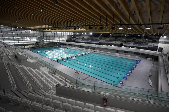 The Olympic Aquatic Center in Saint-Denis, outside Paris  [AP/YONHAP]
