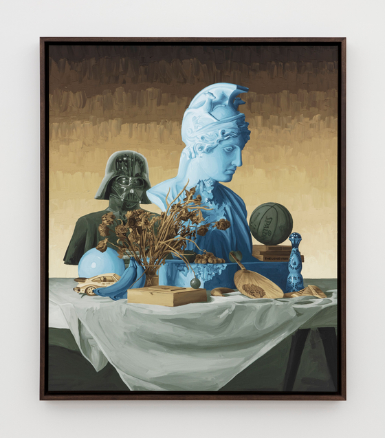 ″Still Life with Bust of Deified Rome Blue″ (2023) by Daniel Arsham [LOTTE MUSEUM OF ART]