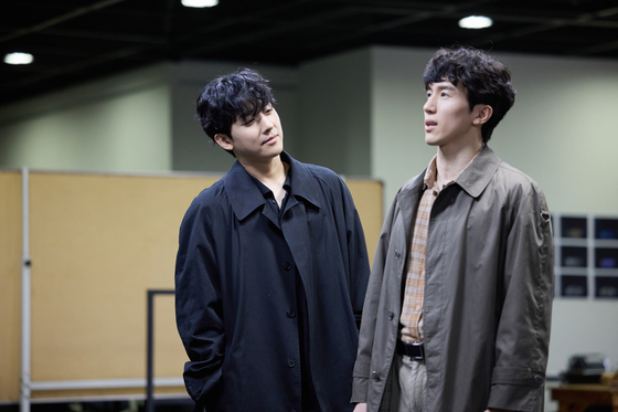 Actors Jeong Kyung-hun as Louis, left, and Son Ho-joon as Prior [ANGELS IN AMERICA]
