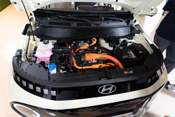 Hyundai Motor's Casper Electric does not feature a "frunk." [CHO YONG-JUN]