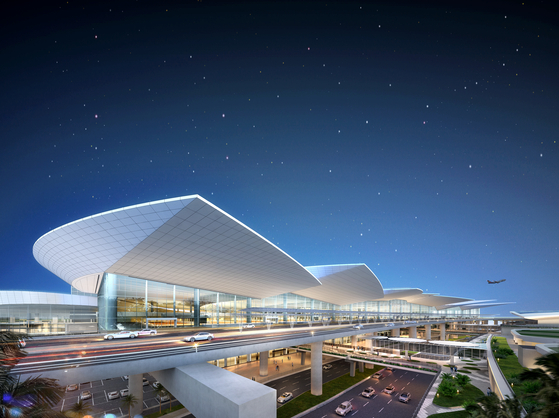 Design plan for Long Thanh International Airport in Vietnam, the first phase of construction of which is scheduled to be completed by 2026 (INCHEON INTERNATIONAL AIRPORT CORPORATION)