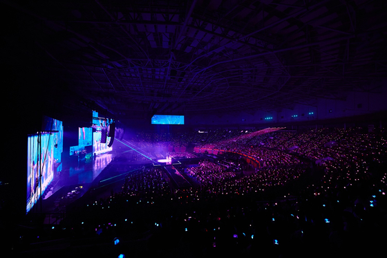 Performance of the girl group IVE at the encore concert of the world tour “Show What I Have” at the KSPO Dome in southern Seoul on August 10 and 11 (STARSHIP ENTERTAINMENT)