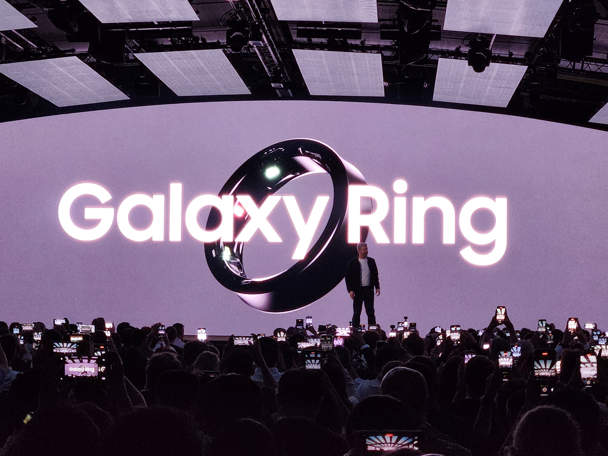 The Galaxy Ring was unveiled to the public at Galaxy Unpacekd 2024 in Paris in July. [YONHAP]