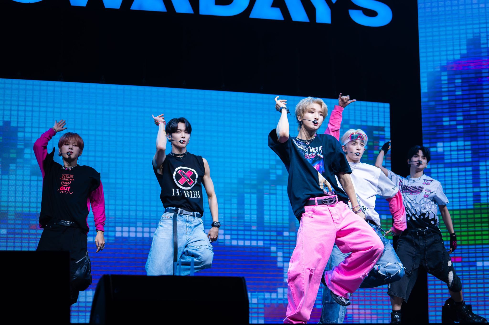 Boy band Nowadays performs its new song ″Why Not?″ during a showcase held on Aug. 27 at the Yes24 Live Hall music venue in eastern Seoul. [DANIELA GONZALEZ PEREZ]