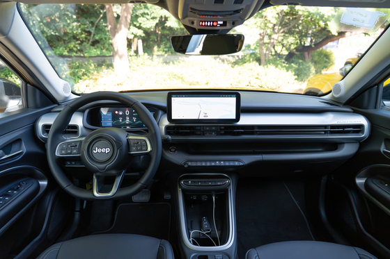 The interior of the Jeep Avenger EV [CHO YONG-JUN]