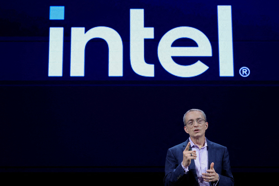 Intel CEO Pat Gelsinger delivers a speech at the Computex forum in Taipei, Taiwan June 4, 2024. [REUTERS]