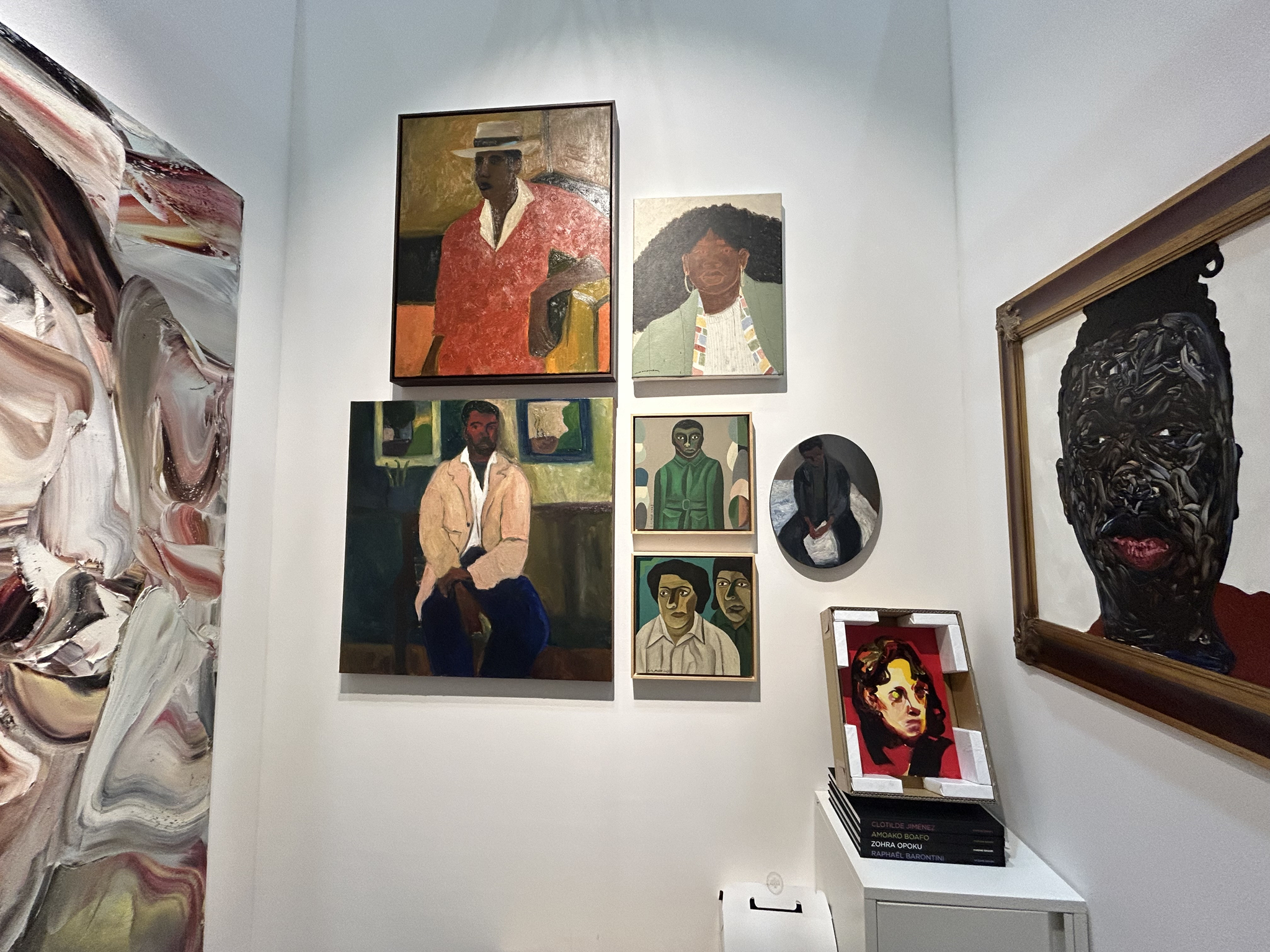 Artworks on display at the Mariane Ibrahim Gallery booth during Frieze Seoul 2024 [SHIN MIN-HEE]