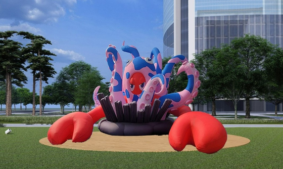 Philip Colbert's "Pompell Lobster" in front of Lotte World Tower [NEWS1]