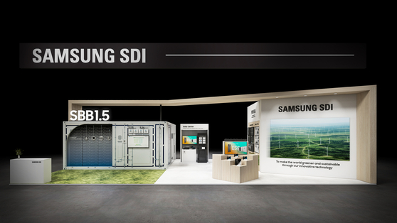 Samsung SDI's booth at Renewable Energy Plus 2024, the largest energy exhibition in North America, which kicks off on Monday in Anaheim, California [SAMSUNG SDI] 