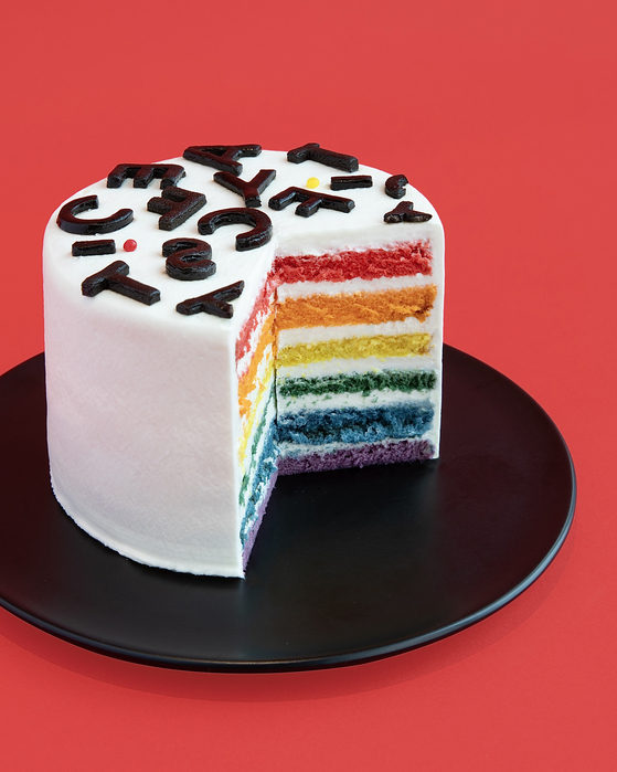 Rainbow cake at Dore Dore [DORE DORE]