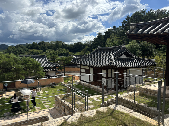 A view of the Andong from the hotel compound [LEE JIAN]