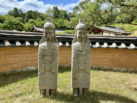 Ancient art is scattered around the hotel compound and rooms. [LEE JIAN]