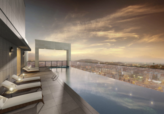 Infinity pool at AC Hotel by Marriott Seoul Geumjeong in Gunpo, Gyeonggi [AC HOTEL BY MARRIOTT SEOUL GEUMJEONG] 