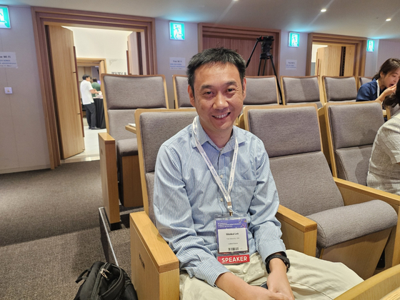 Prof. Monkol Lek of Yale University at the 13th Undiagnosed Diseases Network International conference in Seoul on Sept. 5 [NAM SOO-HYOUN]