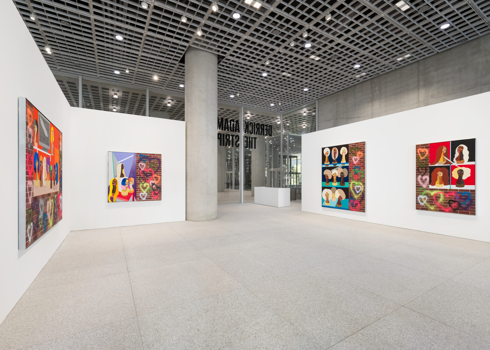 Installation view of Derrick Adams' solo exhibition ″The Strip″ at the APMA Cabinet in central Seoul [DERRICK ADAMS STUDIO, GAGOSIAN]