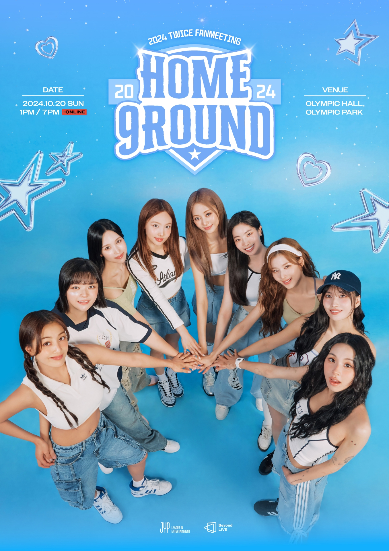 Poster for Twice's upcoming fan meet and greet ″Home 9Round″ [JYP ENTERTAINMENT]