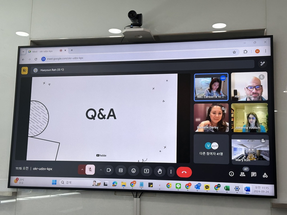 Made on YouTube Asia-Pacific roundtable interview session held Tuesday morning morning through Google Meet. [CHO YONG-JUN]