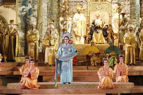 A scene from the Arena di Verona's original production of the opera “Turandot” [ARENA DI VERONA]