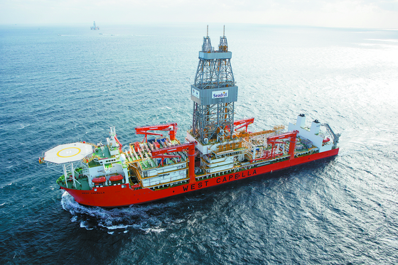 The West Capella drilling ship, operated by the United States' Seadrill and constructed by Korean shipbuilder Samsung Heavy Industries [SAMSUNG HEAVY INDUSTRIES]