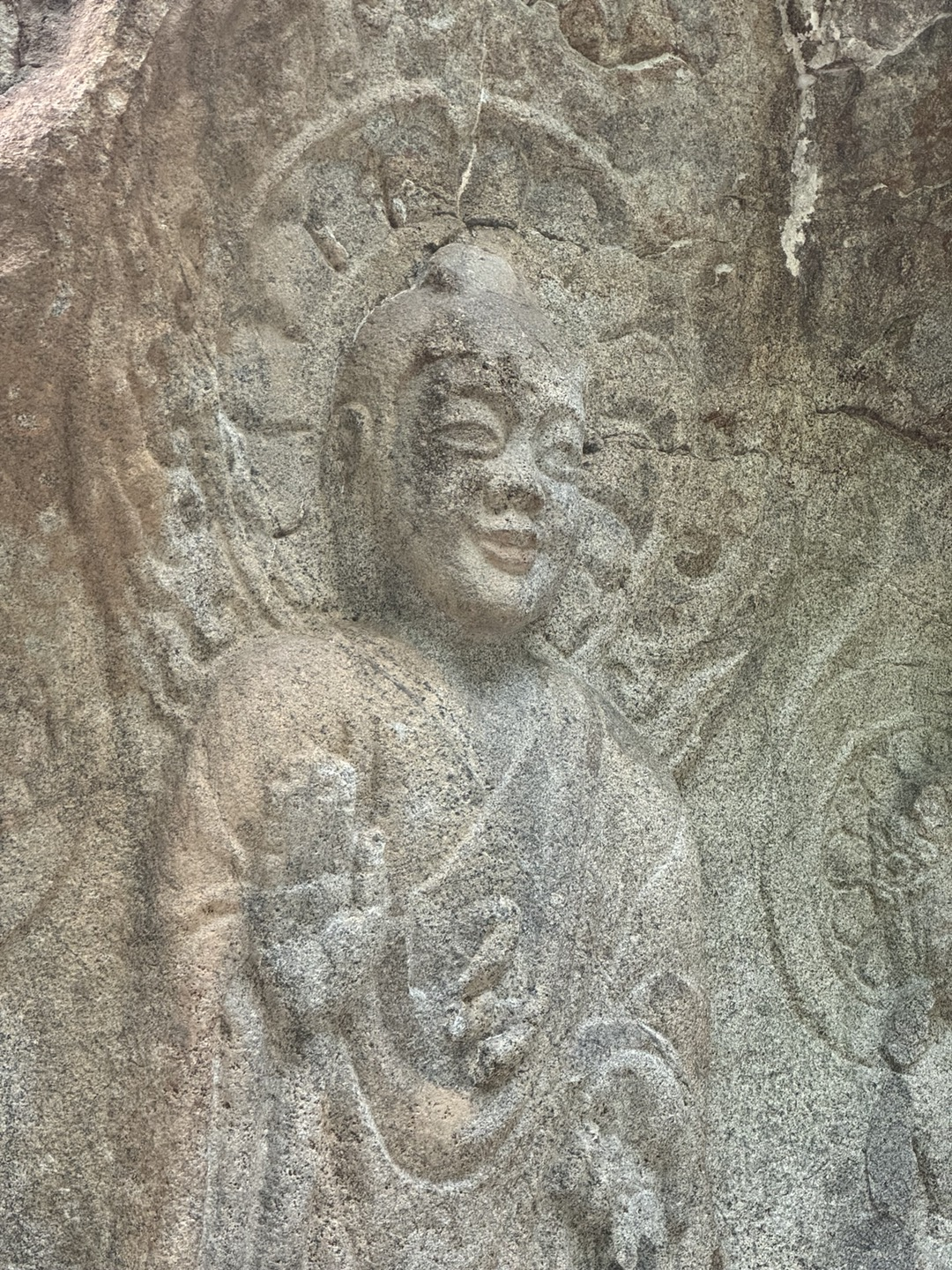 Rock-carved Buddha Triad in Yonghyeon-ri, located in Seosan [YIM SEUNG-HYE] 