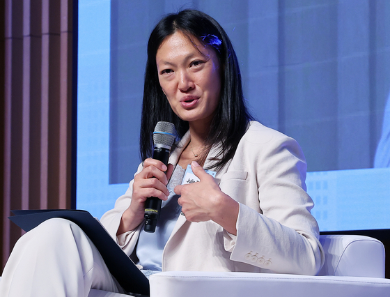 U.S. Special Envoy for North Korean human rights Julie Turner speaks during the 2024 North Korean Human Rights Forum in Seoul on July 11. [NEWS1]