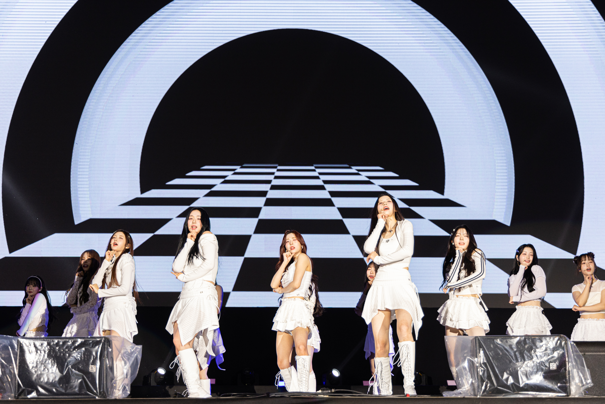 Girl group tripleS at the K-Music Season Good Night Concert held at the Haeundae Beach on Oct. 3 in Busan [KMCA]