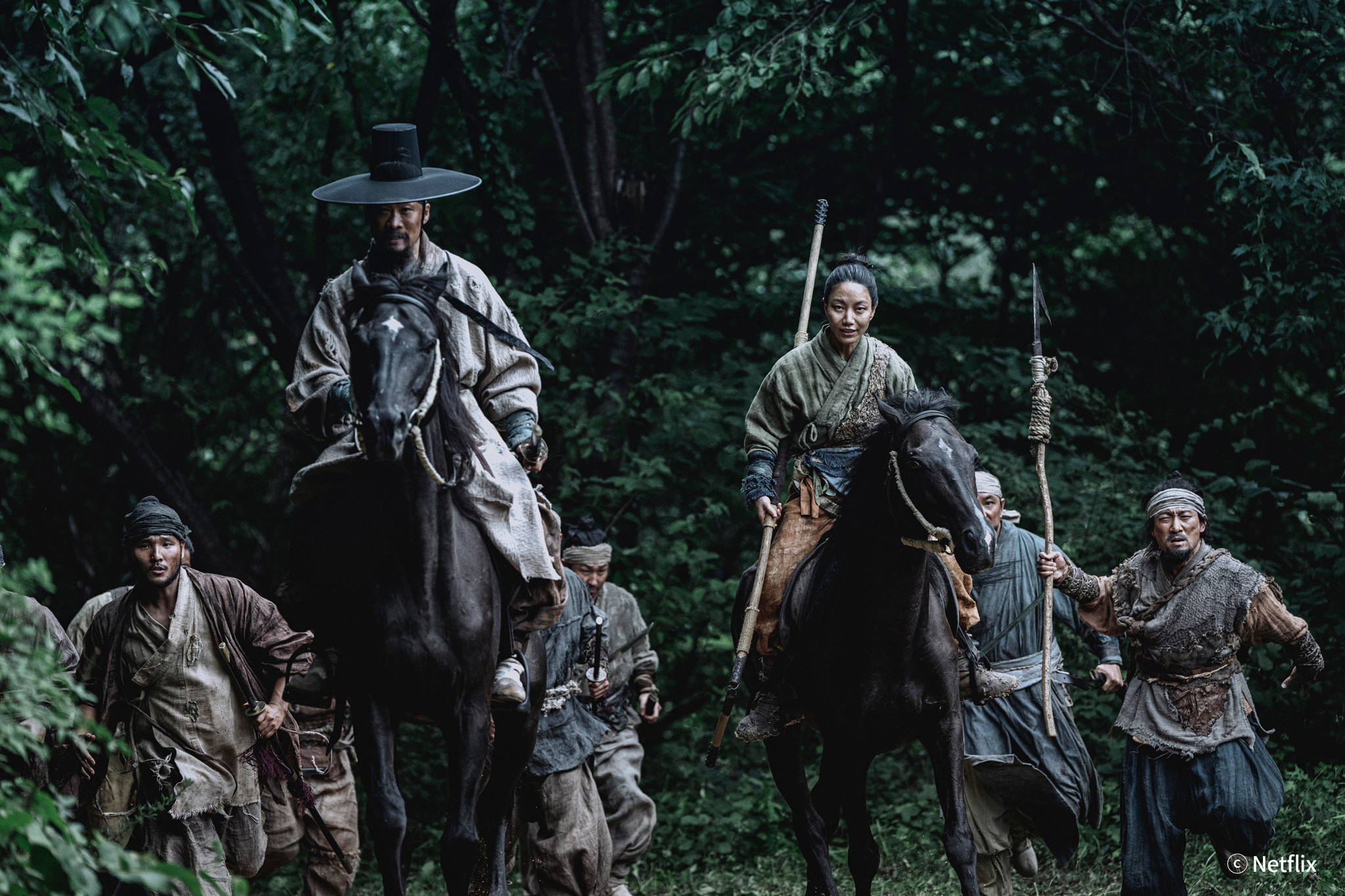 Still from Netflix's historical film ″Uprising,″ which was selected as the opening film for the 29th Busan International Film Festival [NETFLIX]