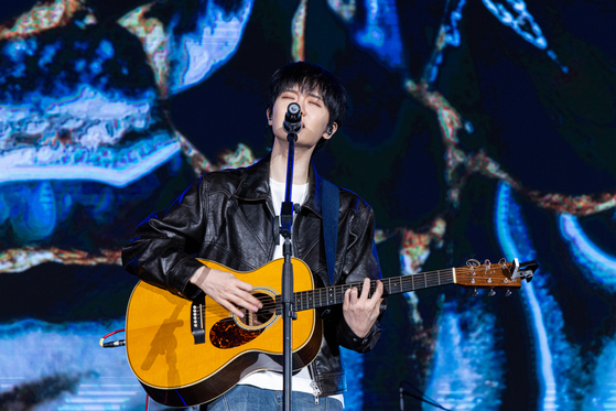 Singer Ha Hyun-sang at the K-Music Season Good Night Concert held at the Haeundae Beach on Oct. 4 in Busan [KMCA]