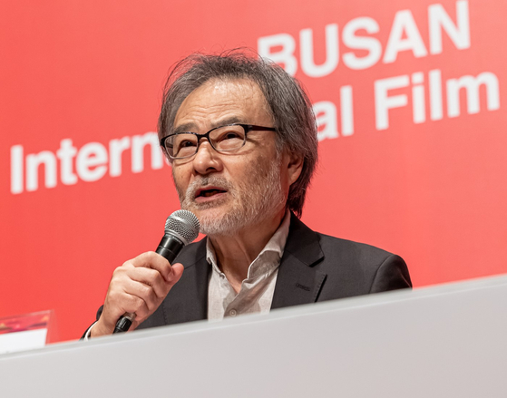 Japanese director Kiyoshi Kurosawa speaks during a press conference on Thursday at Shinsegae Department Store in Haeundae District, Busan. [BIFF]