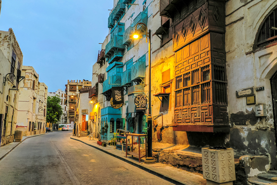 Al-Balad is the historic center of the City of Jeddah, where authentic ancient architecture unveils a fascinating human heritage. [EMBASSY OF THE KINGDOM OF SAUDI ARABIA]