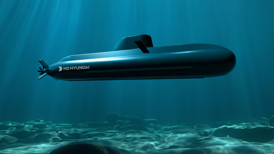 A rendered image of HD Hyundai Heavy Industries' HDS-2300, a 2,300-ton submarine [HD HYUNDAI HEAVY INDUSTRIES]