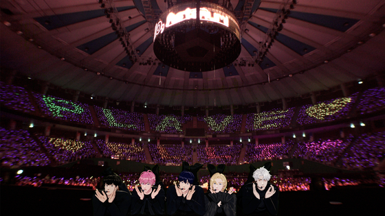 Virtual boy band Plave's fan concert held on Oct. 5 and 6 at the Jamsil Indoor Arena in southern Seoul [VLAST]