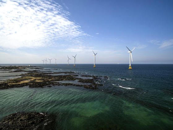 Tamra offshore wind farm on Jeju Island, which is Korea's first commercially operated offshore wind power plant [KOREA SOUT-EAST POWER]