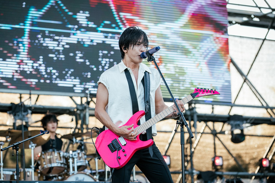 CNBlue performs at Peak Festival 2024 held in June in Nanji Hangang Park in Mapo District, western Seoul. [PEAK FESTIVAL 2024]