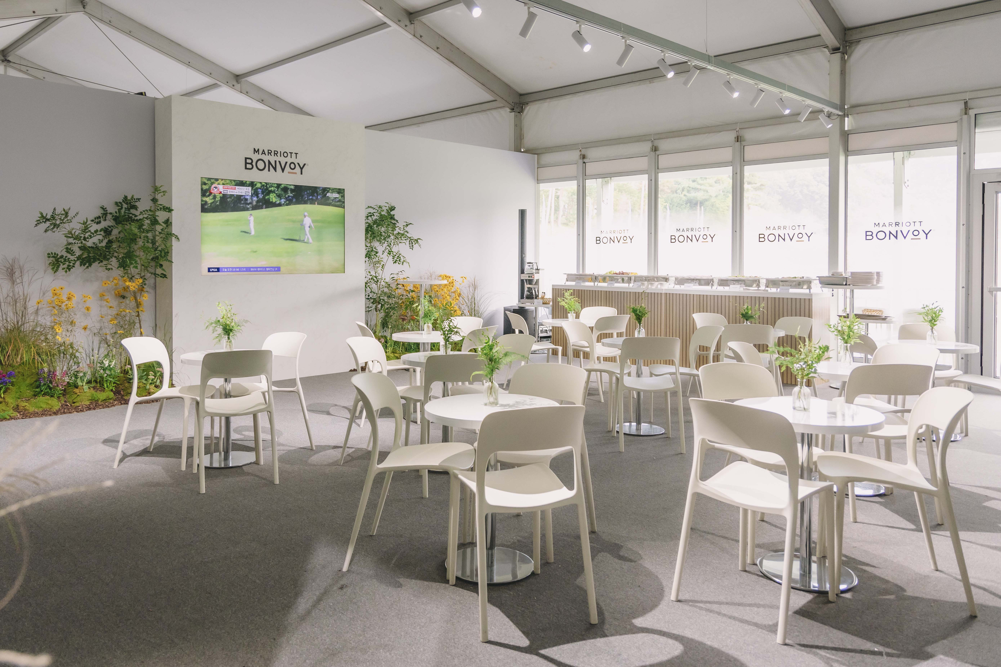 Bonvoy VIP Lounge at the BMW Ladies Championship 2024 at Seowon Valley County Club in Paju, Gyeonggi [MARRIOTT INTERNATIONAL]