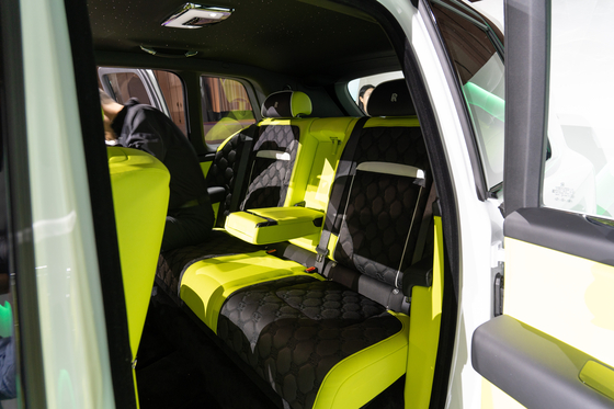 Rolls-Royce Cullinan with lime-green leathered seats paired with bamboo-fiber made fabrics [CHO YONG-JUN]