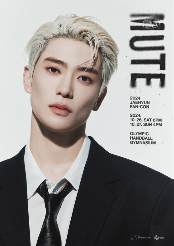 An official poster for Jaehyun’s first solo fan concert “2024 Jaehyun Fan-Con 〈Mute〉” [SM ENTERTAINMENT]