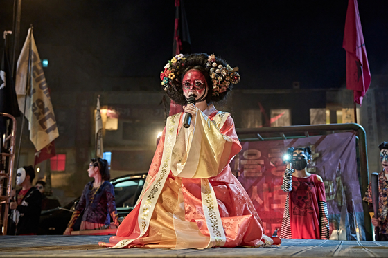 Actor Moon Geun-young in a still from the second season of Netflix series ″Hellbound″ [NETFLIX]